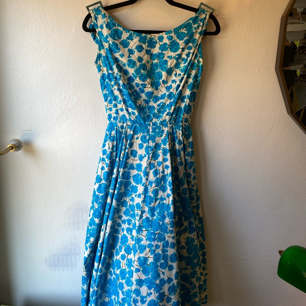 Vintage Saks Fifth Avenue 50s fit and flare dress